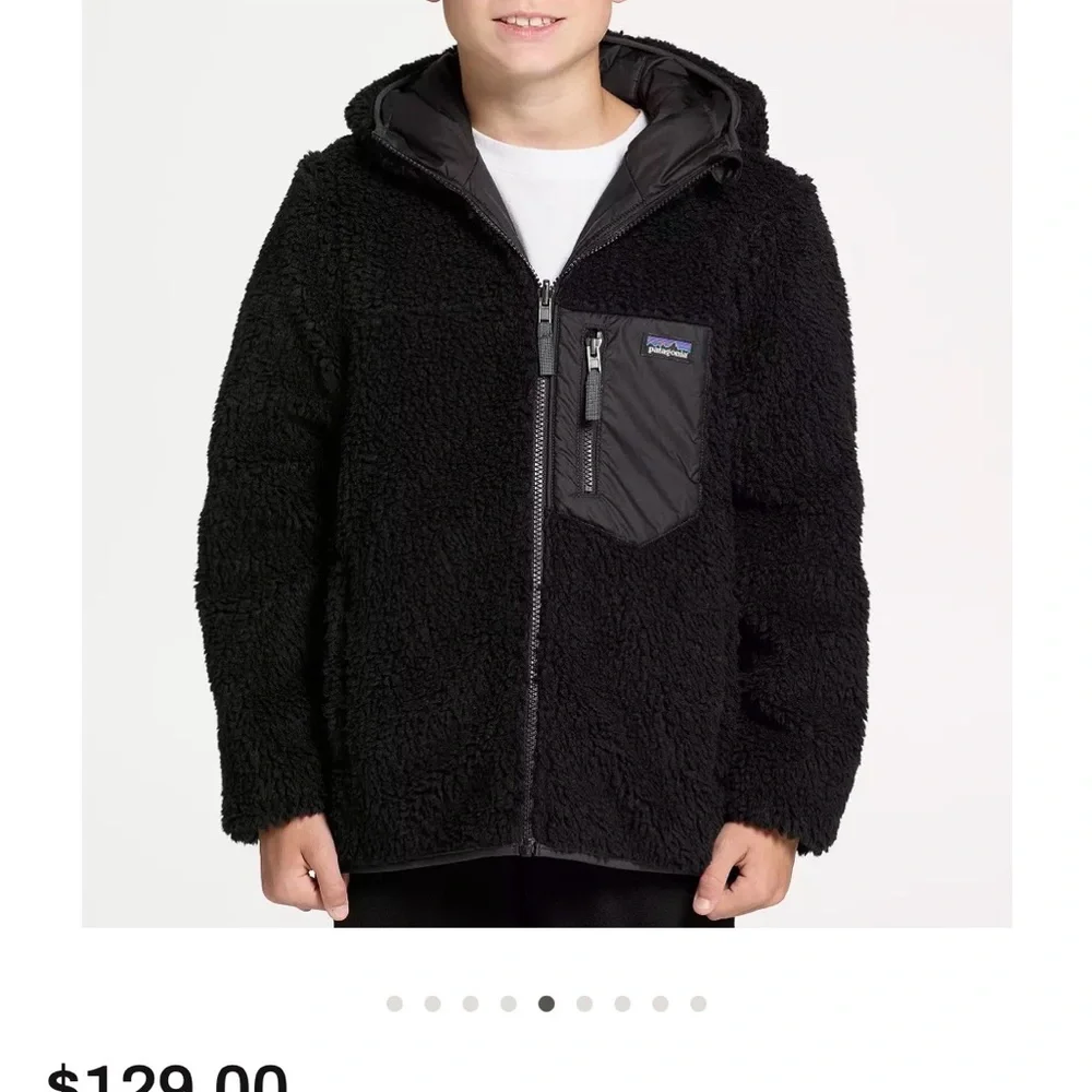 Patagonia Black Quilted Hooded Puffer Jacket